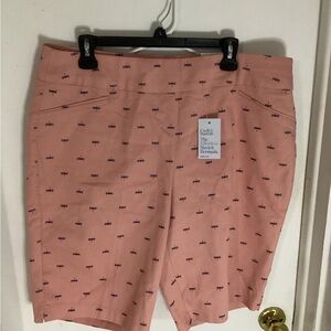 Croft & Barrow womens mid rise Bermuda shorts NWT Size 16W Reg